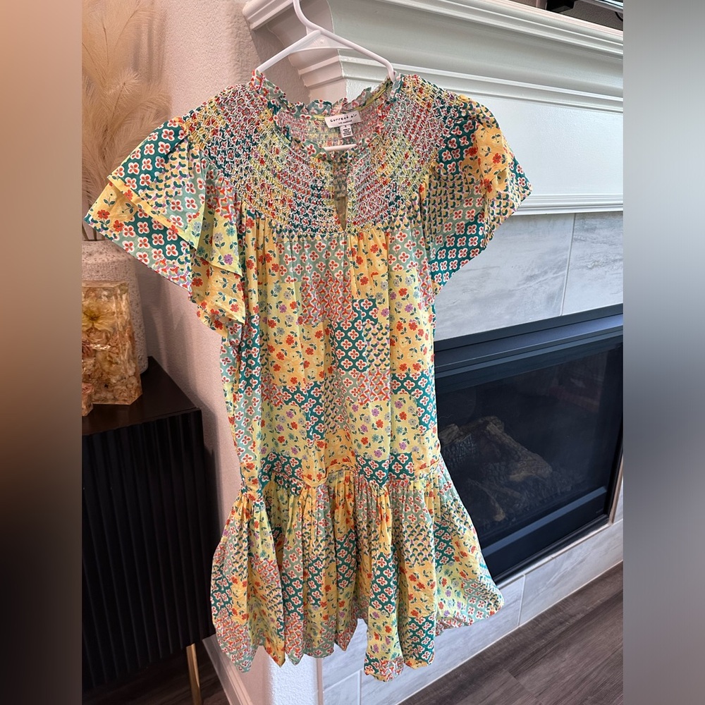 Multi print dress